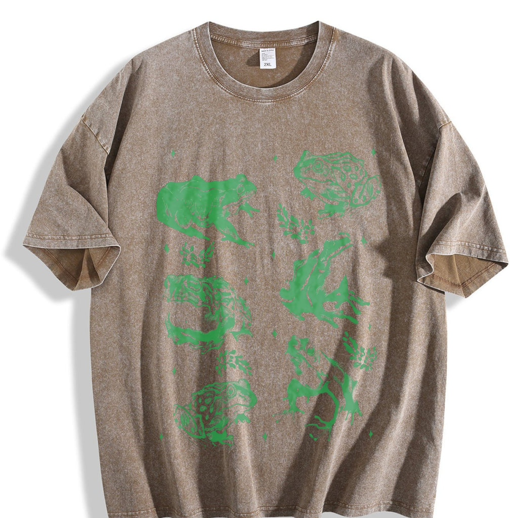 Frog Tattoo Vintage Washed T-Shirt product image 3