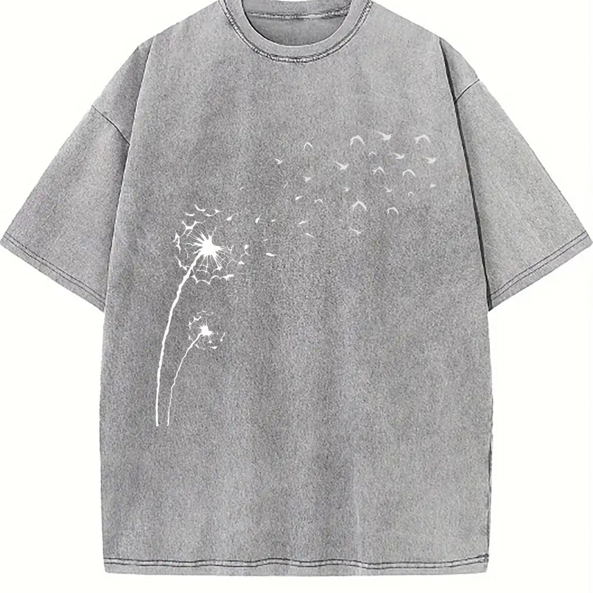 Dandelion Seeds in the Breeze Vintage Washed T-Shirt product image 5