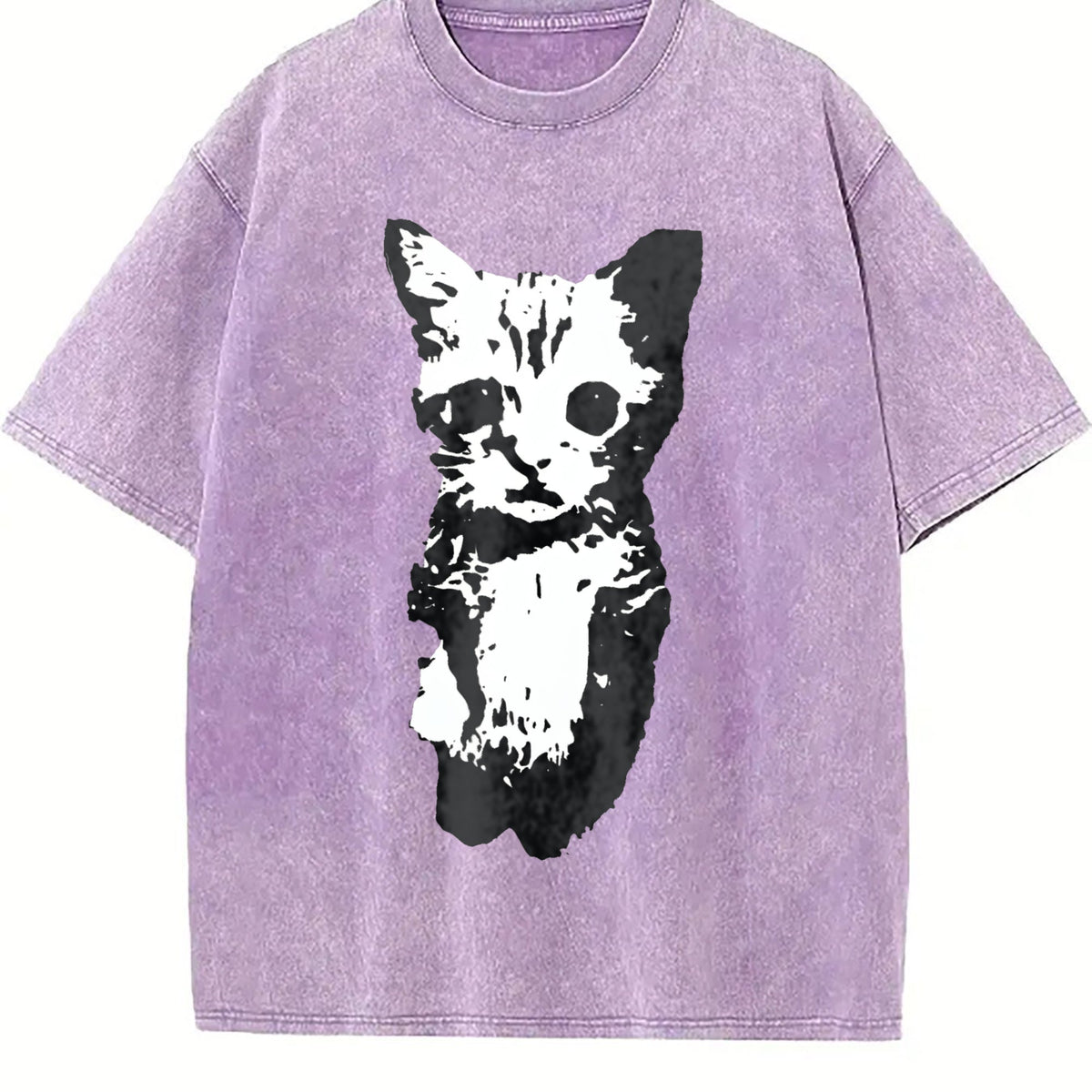 Cat Y2K Vintage Washed T-Shirt product image 6