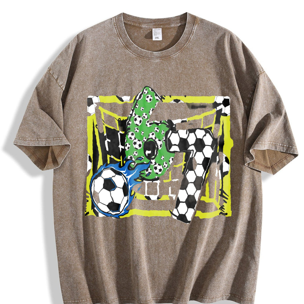 Global Soccer Fan Vintage Washed T-Shirt product image 3