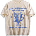 Cat With Butterfly Wings Funny 90s Vintage Washed T-Shirt product image 1