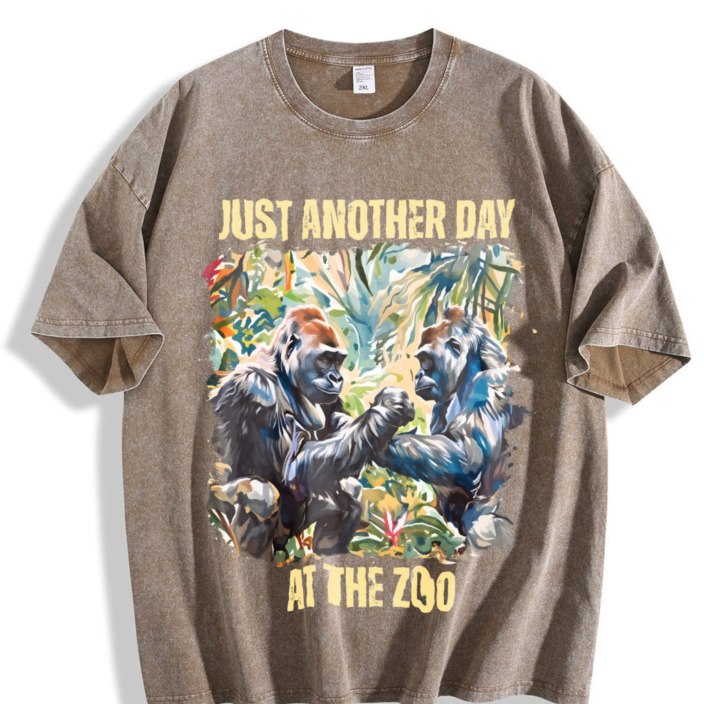 Just Another Day At The Zoo Vintage Washed T-Shirt product image 3