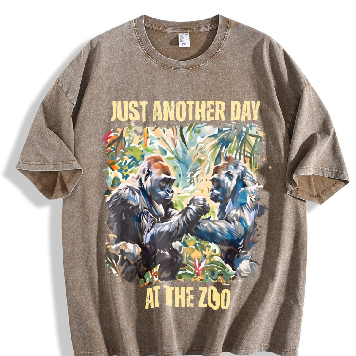 Just Another Day At The Zoo Vintage Washed T-Shirt product image 3