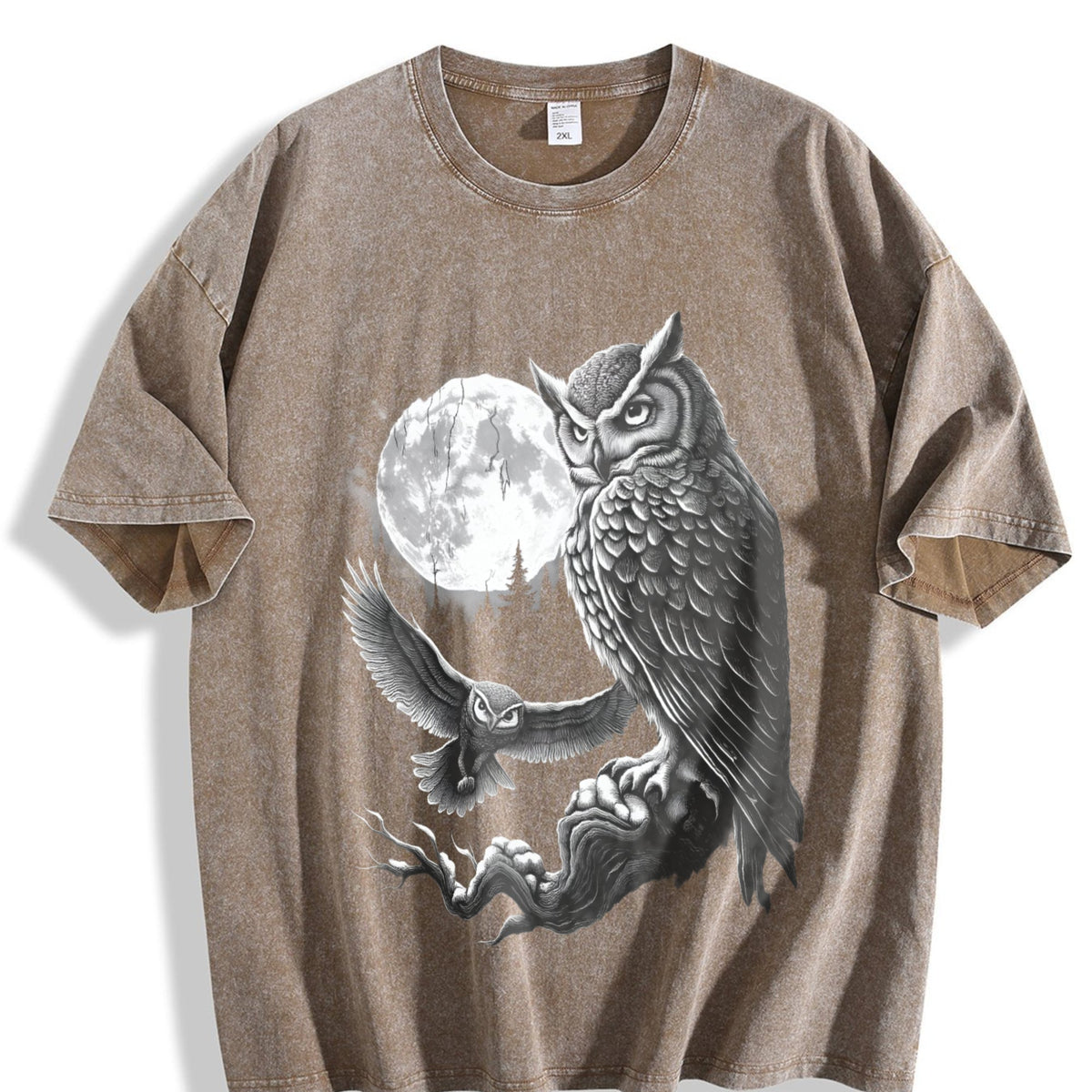 Owl 90s Vintage Washed T-Shirt product image 3
