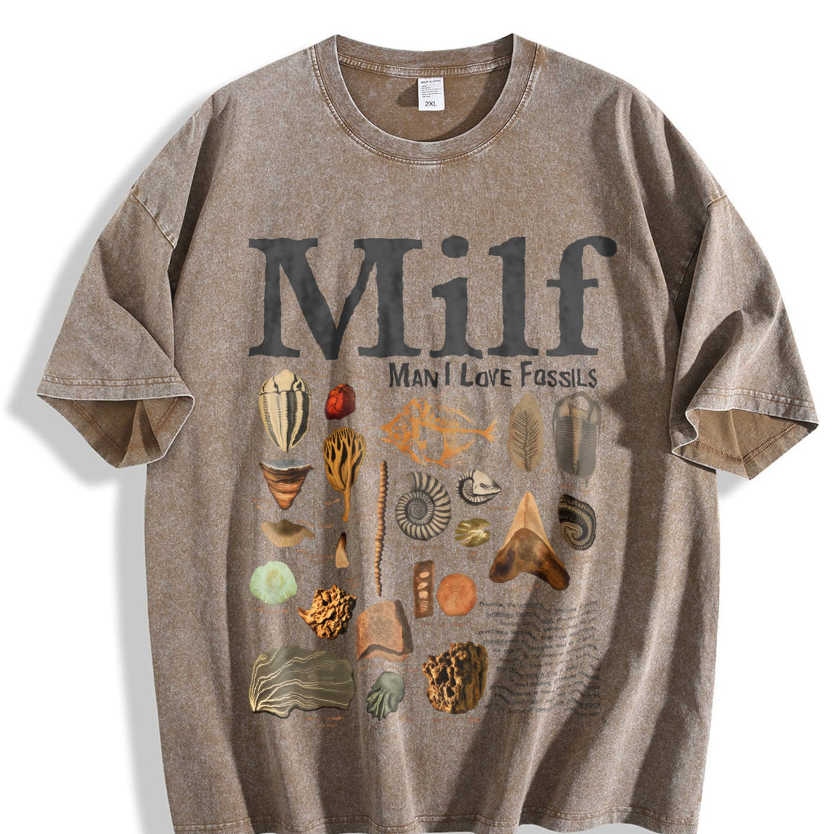 Man I Love Fossils Vintage Washed T-Shirt product image 3
