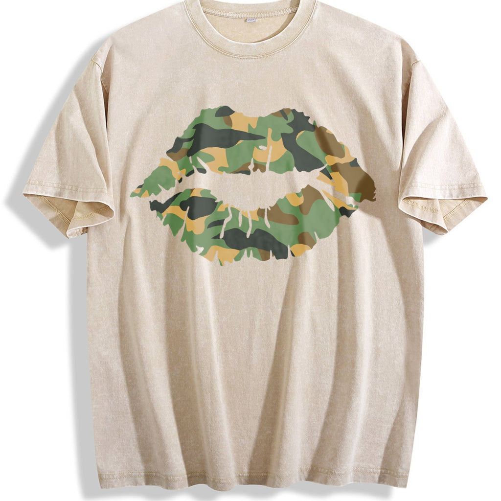 Camo Lip Vintage Washed T-Shirt product image 1