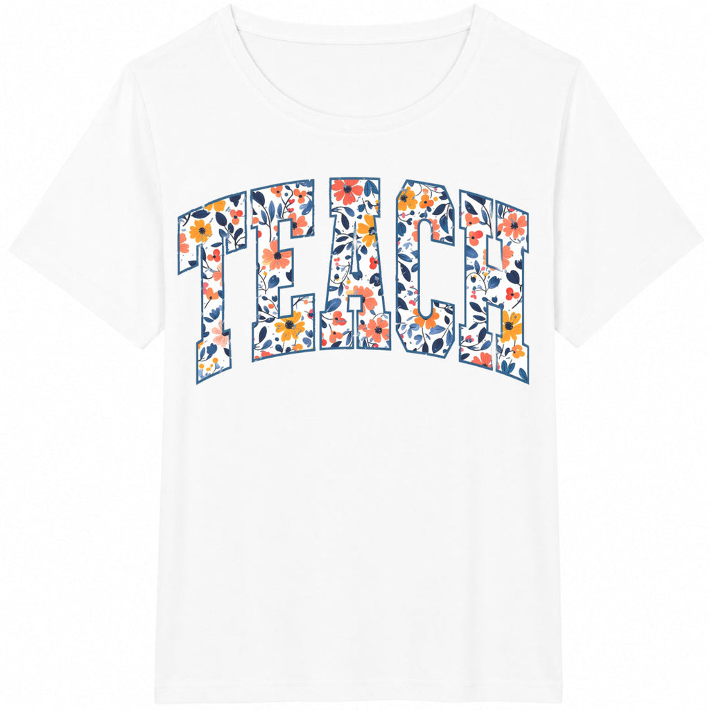 Floral Teach Cotton T-Shirt product image 2