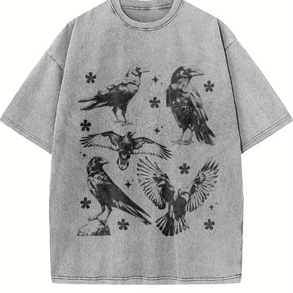 Ravens Tattoo Vintage Washed T-Shirt product image 5