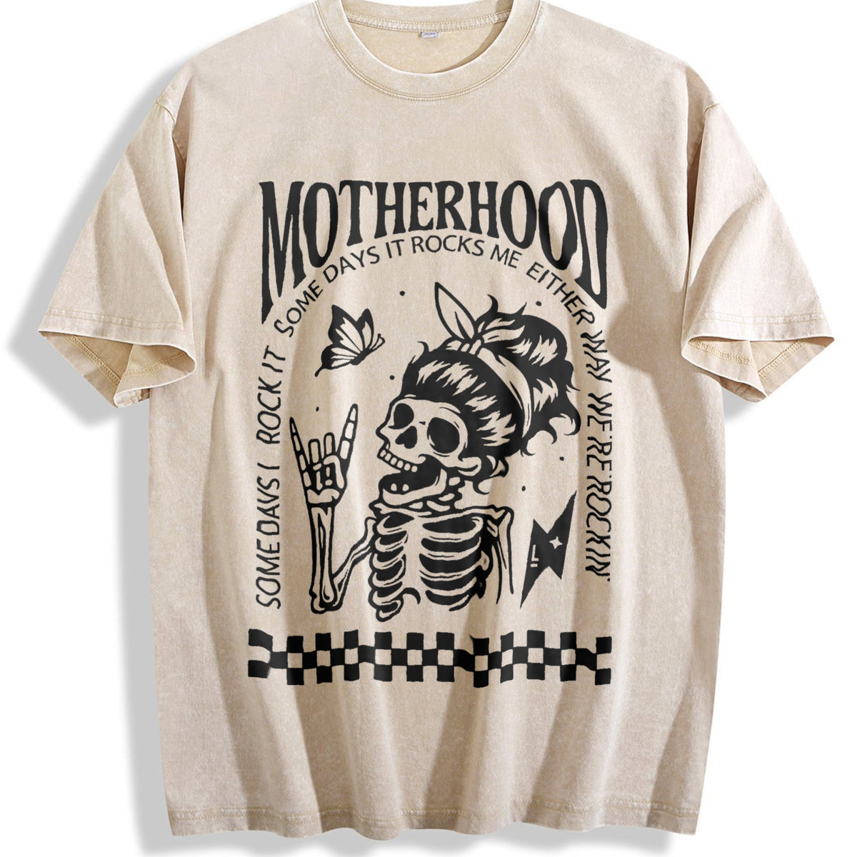 Motherhood: Sometimes I Rock It Vintage Washed T-Shirt product image 1