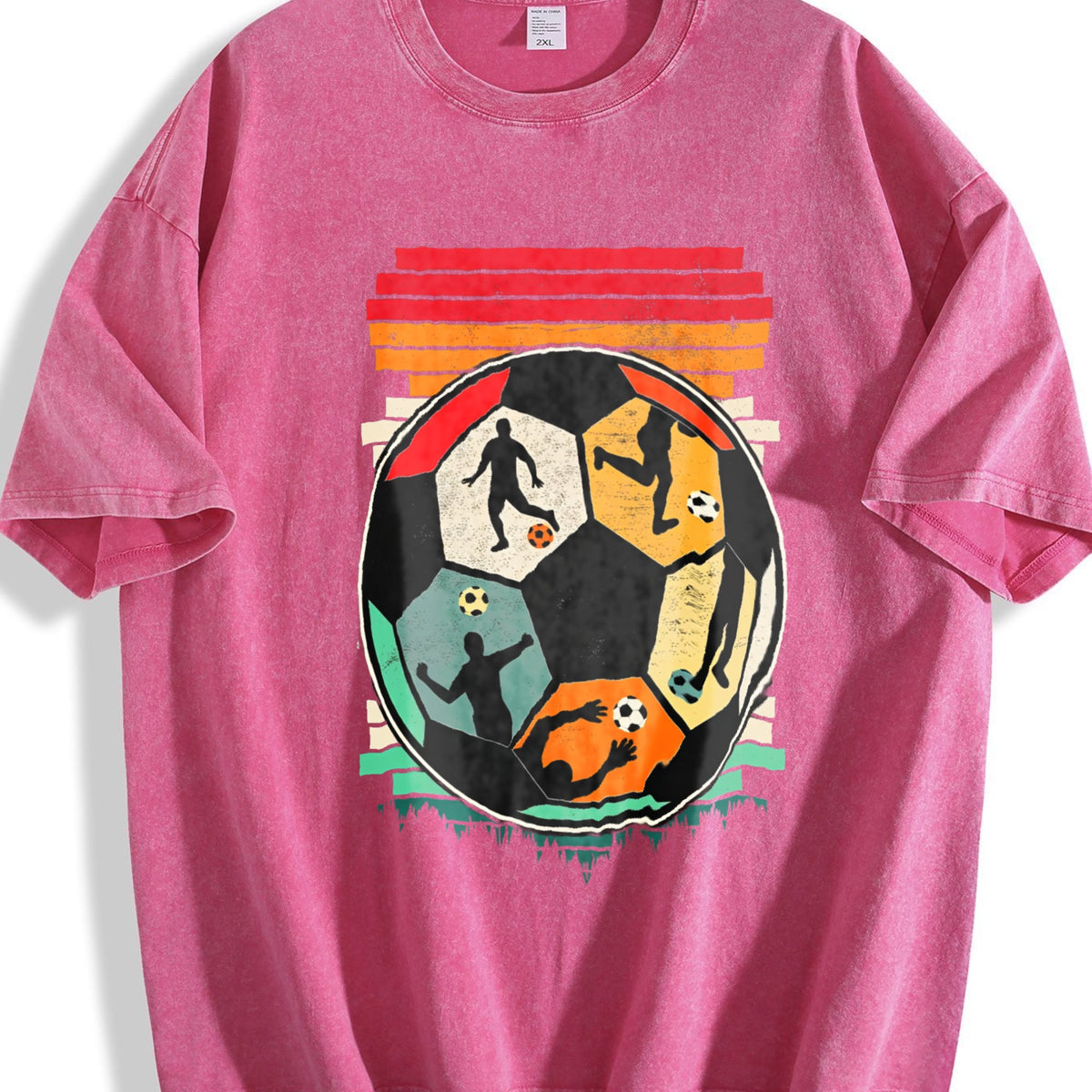 Global Soccer Fan Vintage Washed T-Shirt product image 7