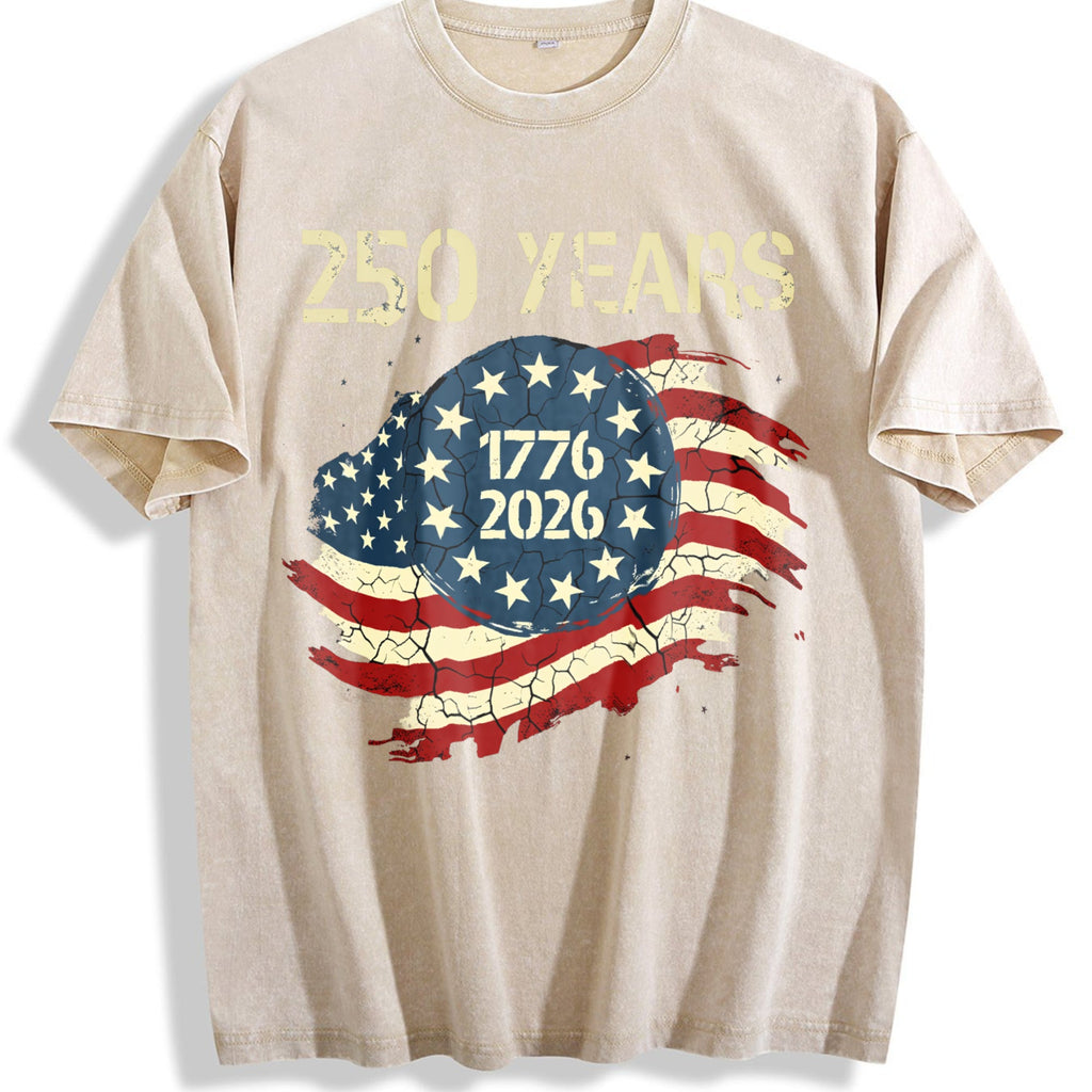250 Years 1776-2026 Vintage Washed T-Shirt product image 1