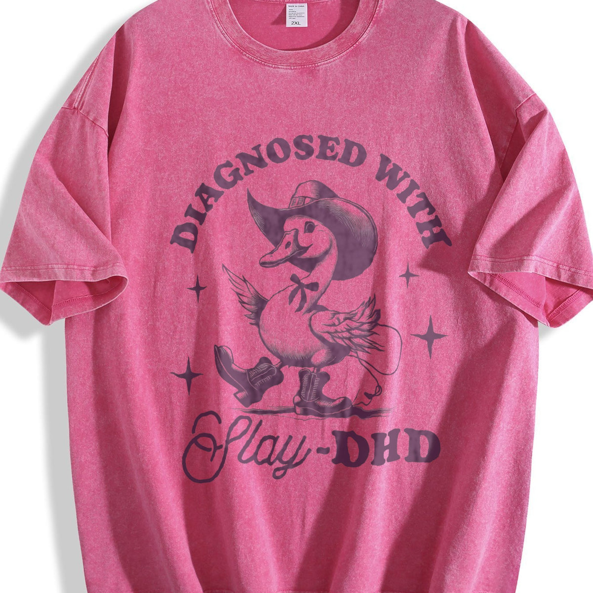 Goose Diagnosed With Slay-dhd Vintage Washed T-Shirt product image 7