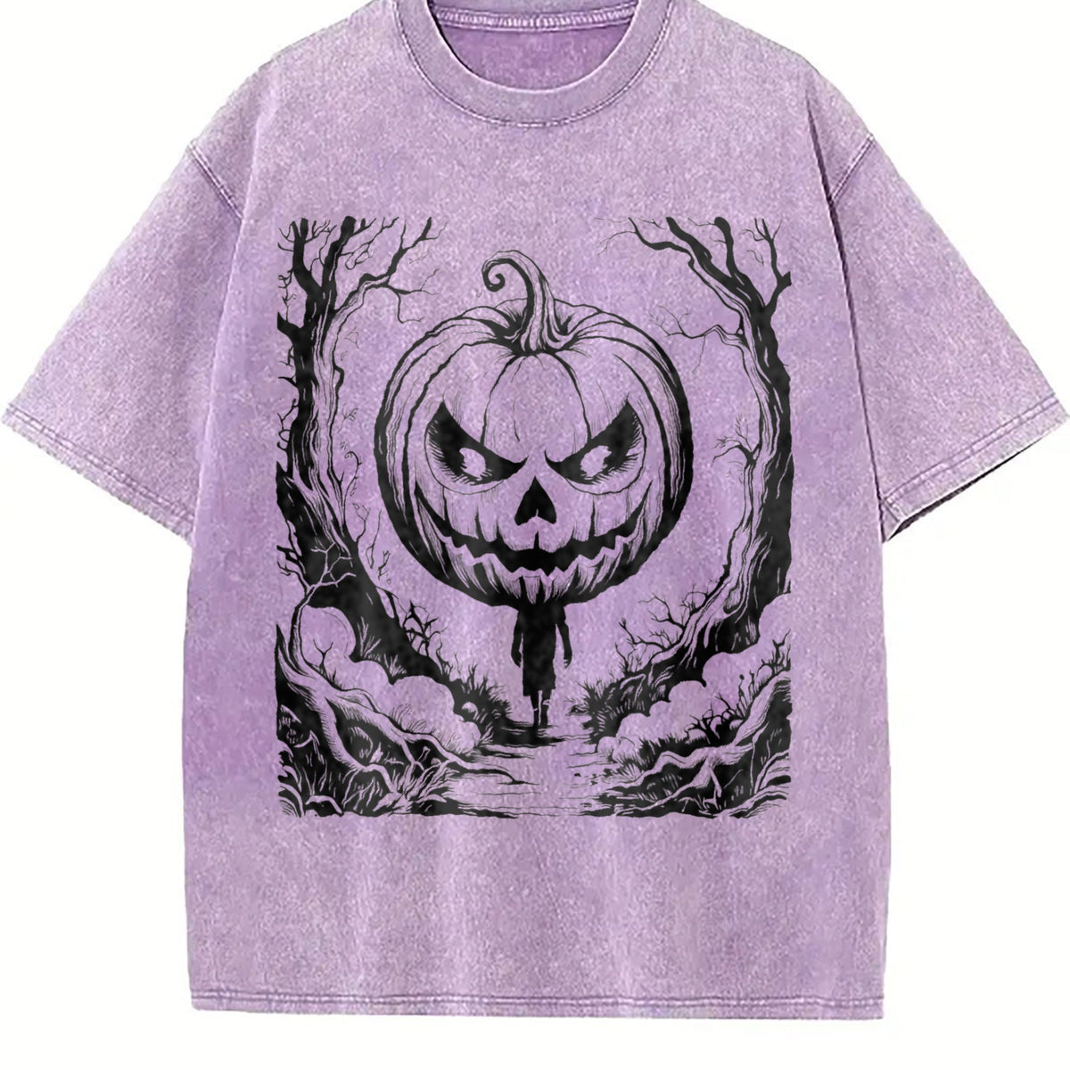 Halloween Scene 90s Vintage Washed T-Shirt product image 6