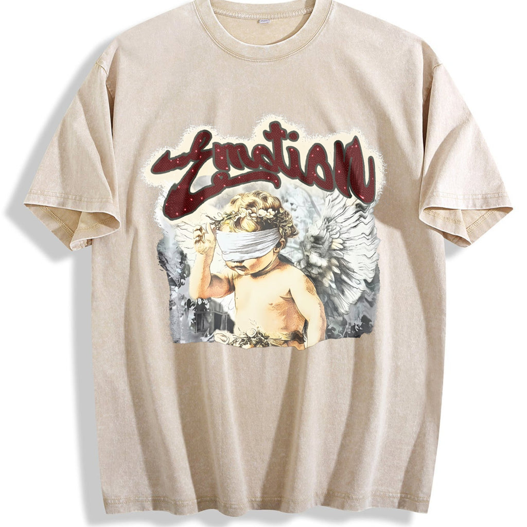 Cherub Emotion Rhinestone Tank Vintage Washed T-Shirt product image 1