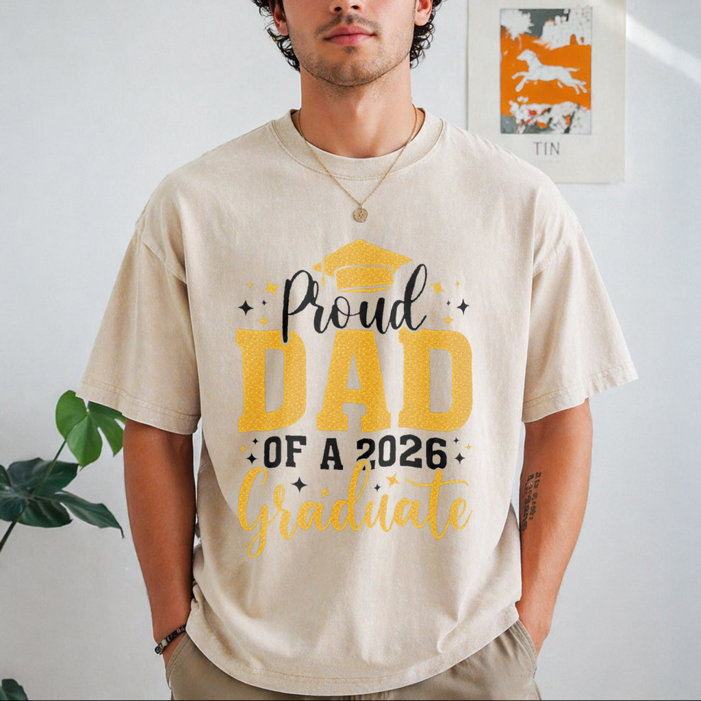 Dad Senior 2026 Proud Of A Class Of Graduate Vintage Washed product image 8