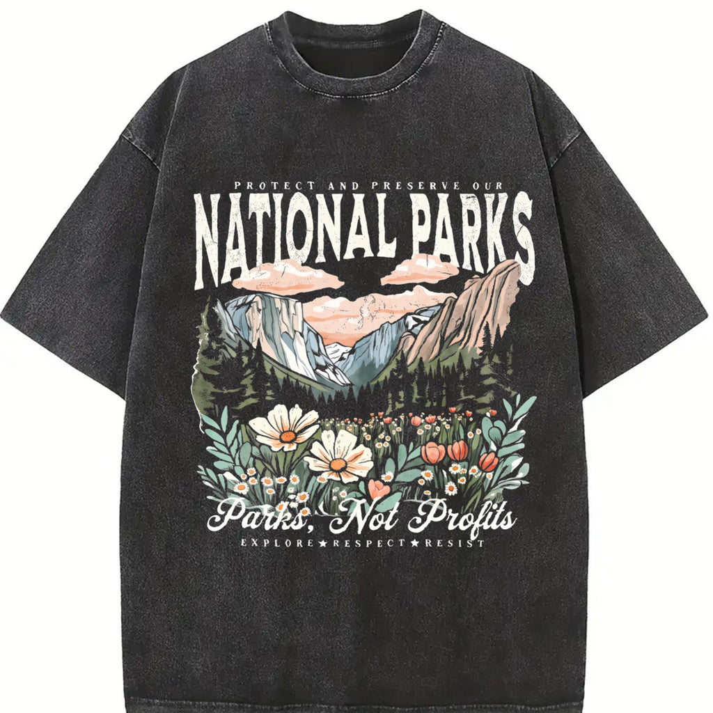Appropriate For Both Vintage Washed T-Shirt product image 2