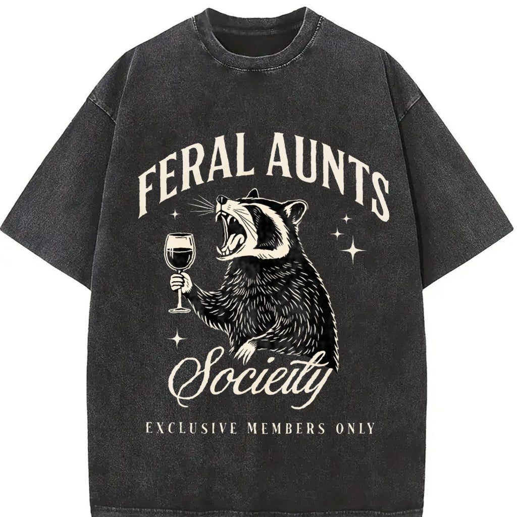 Feral Aunts Society Vintage Washed T-Shirt product image 2