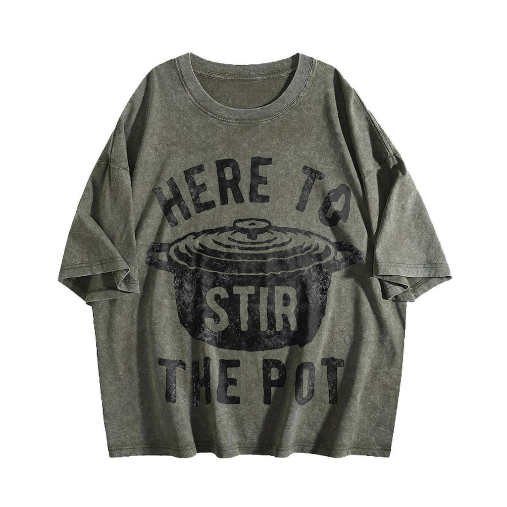 Here To Stir The Pot Funny Thanksgiving Dinner Cooking product image 4