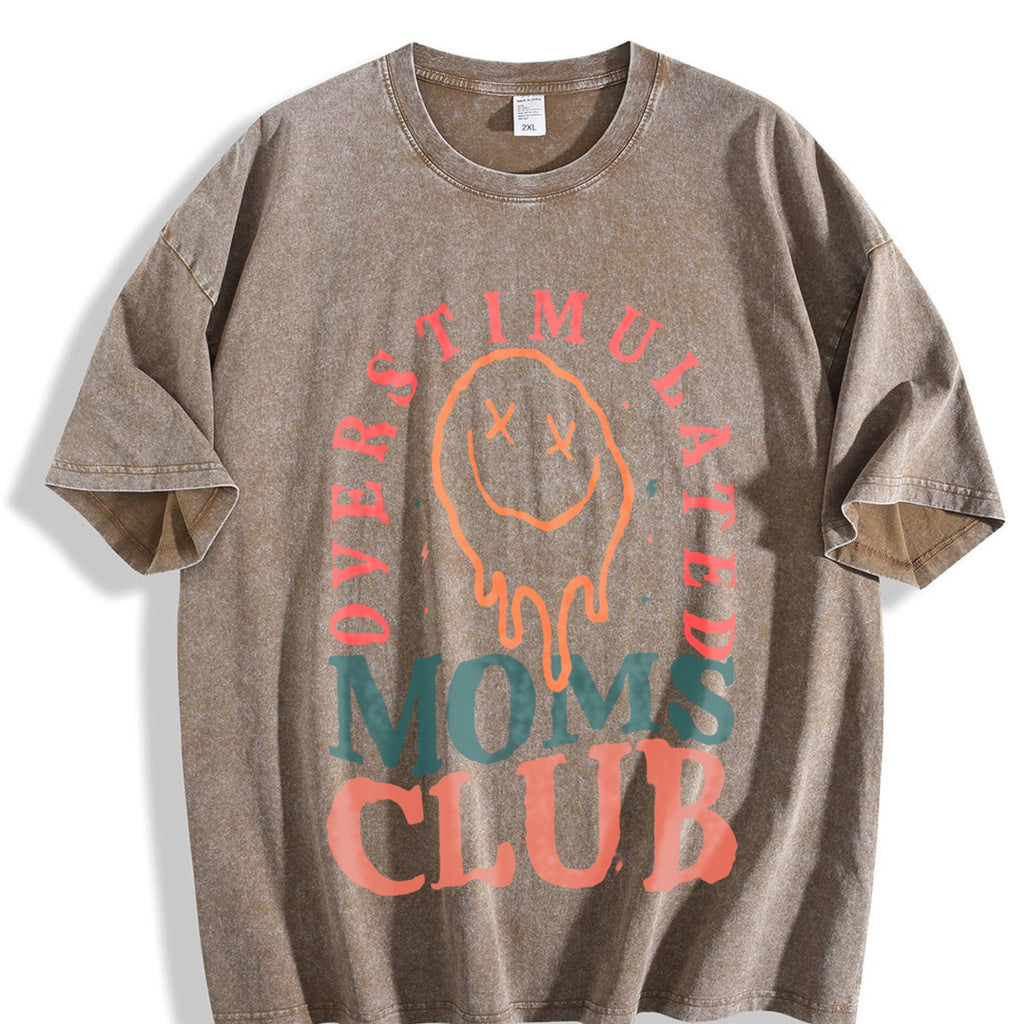Overstimulated Moms Club Vintage Washed T-Shirt product image 3