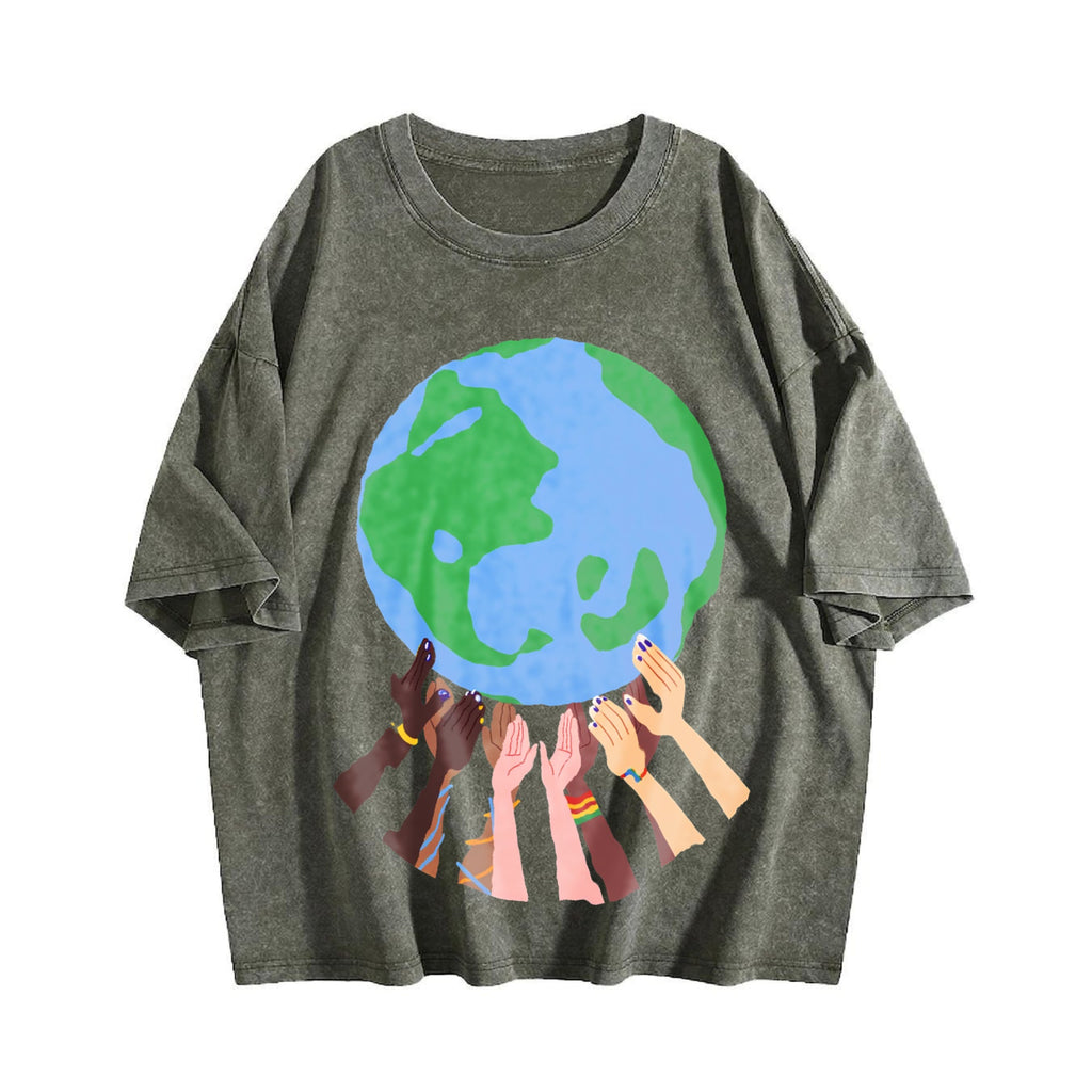 Global Soccer Fan Vintage Washed T-Shirt product image 4