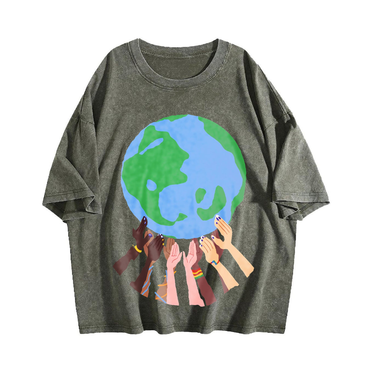 Global Soccer Fan Vintage Washed T-Shirt product image 4