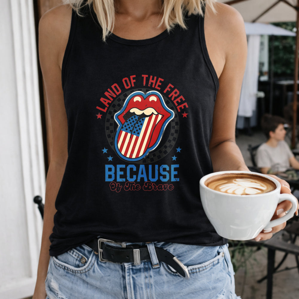 Land Of The Free Because Of The Brave Women's Tank Top