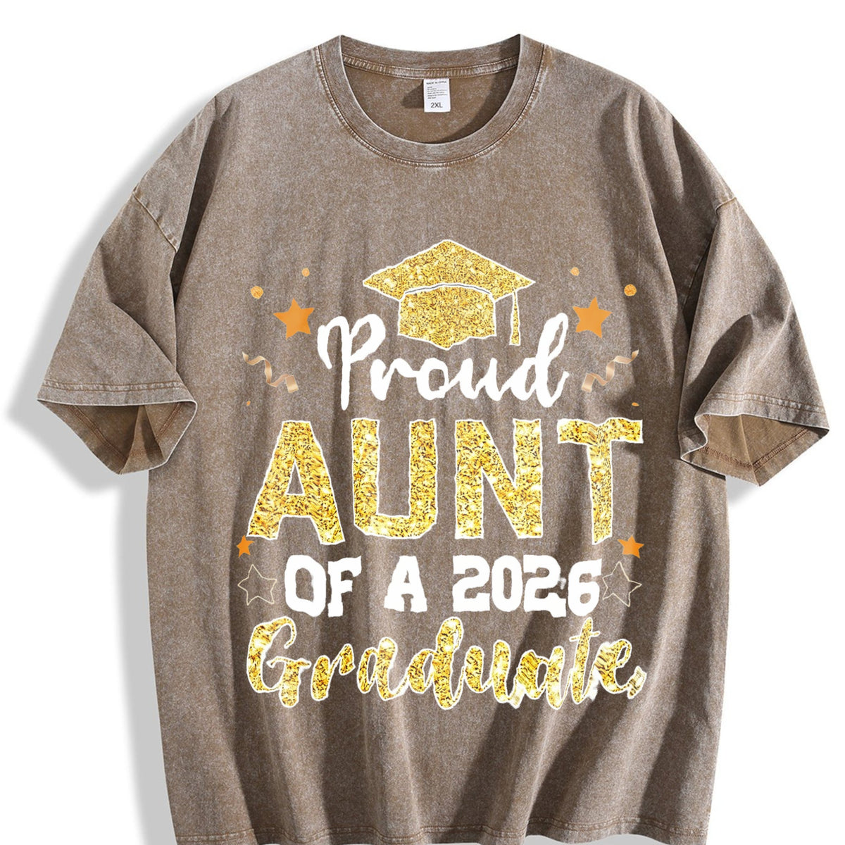 100 Proud Aunt Of A 2026 Graduate For Senior Vintage Washed product image 3
