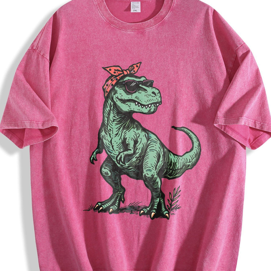 T-rex Bandana Sunglasses Vintage Washed T-Shirt product image 7
