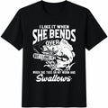 Funny Fishing : I Like When She Bends Over Cotton T-Shirt product image 1