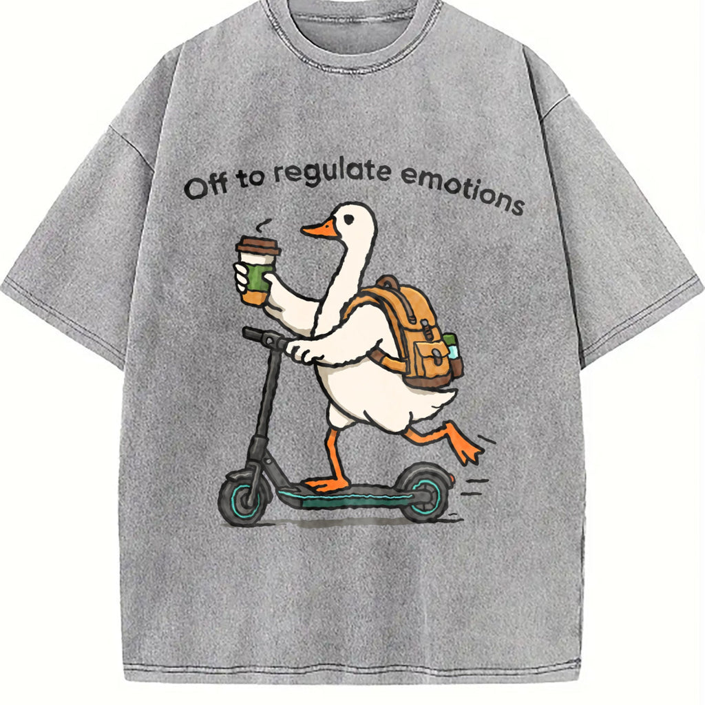 Off To Regulate Emotions Vintage Washed T-Shirt product image 5