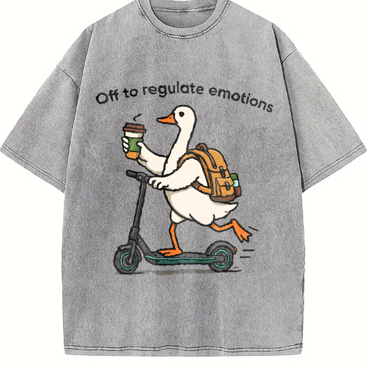 Off To Regulate Emotions Vintage Washed T-Shirt product image 5