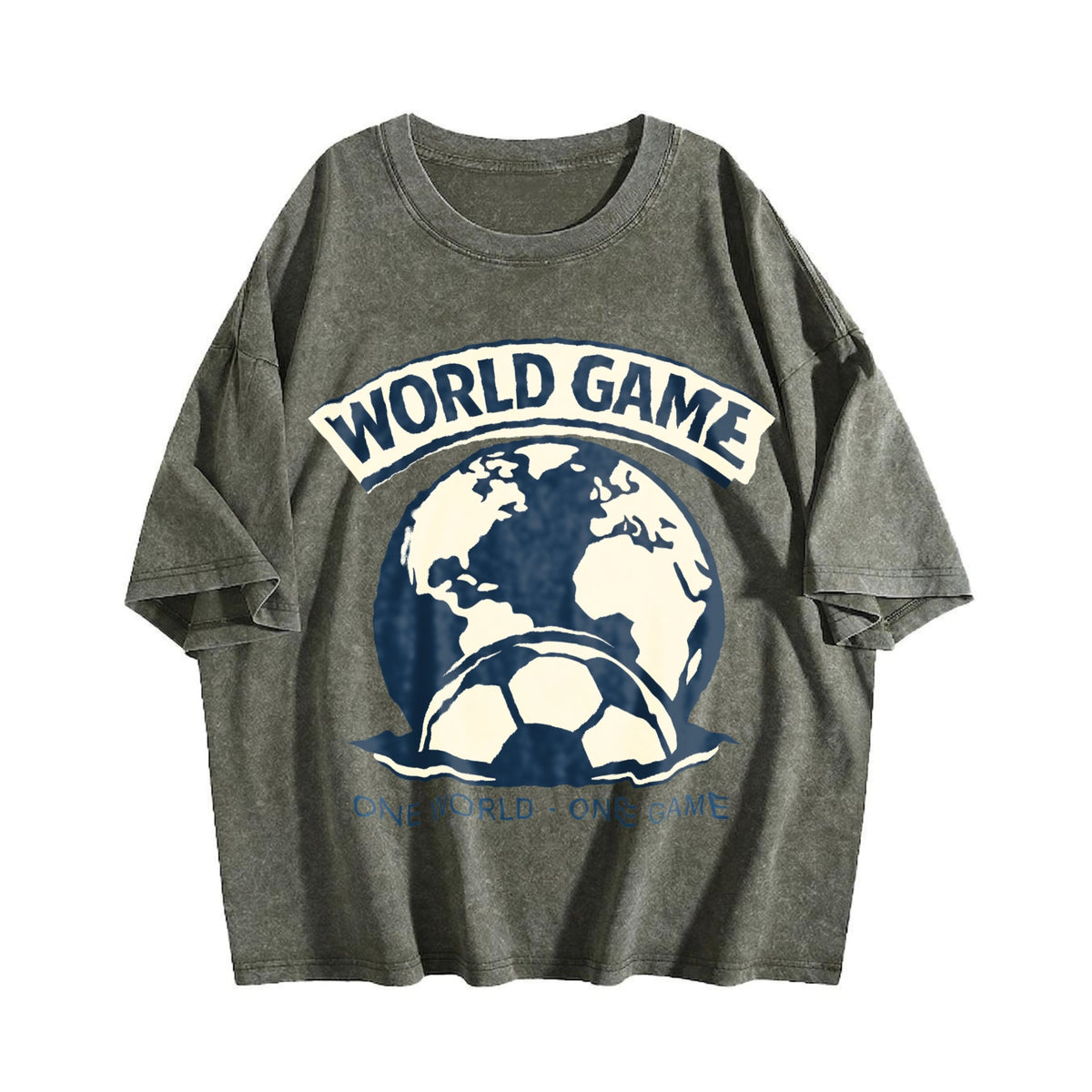Global Soccer Fan Vintage Washed T-Shirt product image 4