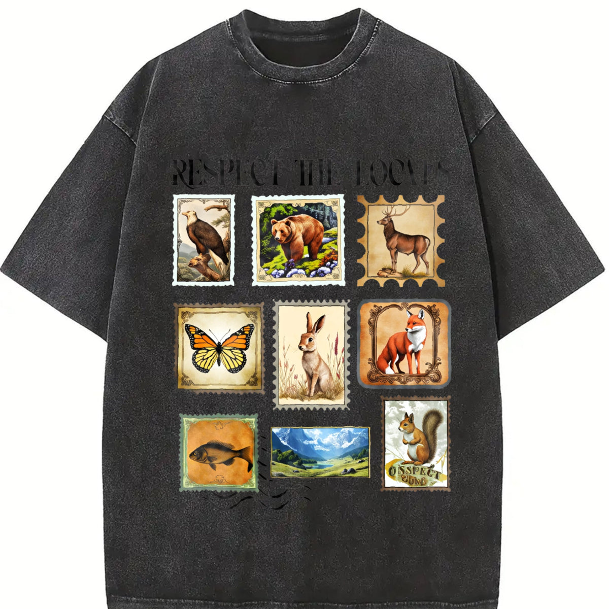Respect The Locals Wildlife Vintage Washed T-Shirt product image 2