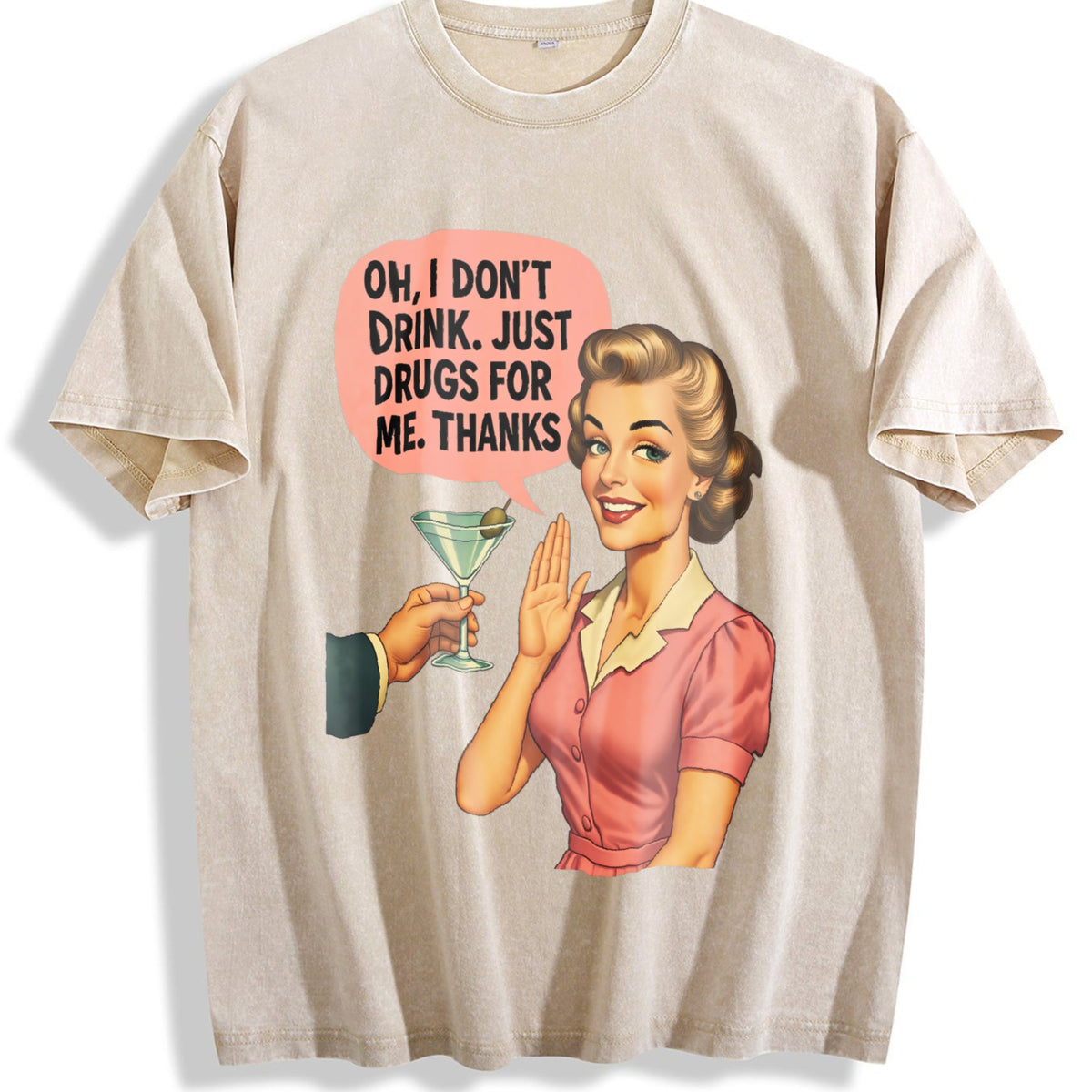 I Don't Drink Just Drugs - Funny - Sarcastic Quote Vintage product image 1