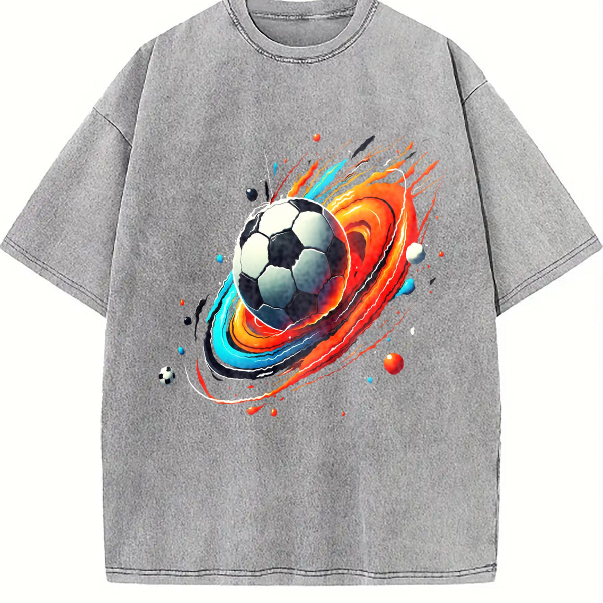 Global Soccer Fan Vintage Washed T-Shirt product image 5