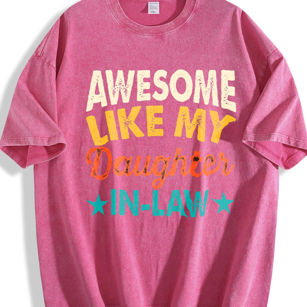Awesome Like My Daughter In Law Vintage Washed T-Shirt product image 6
