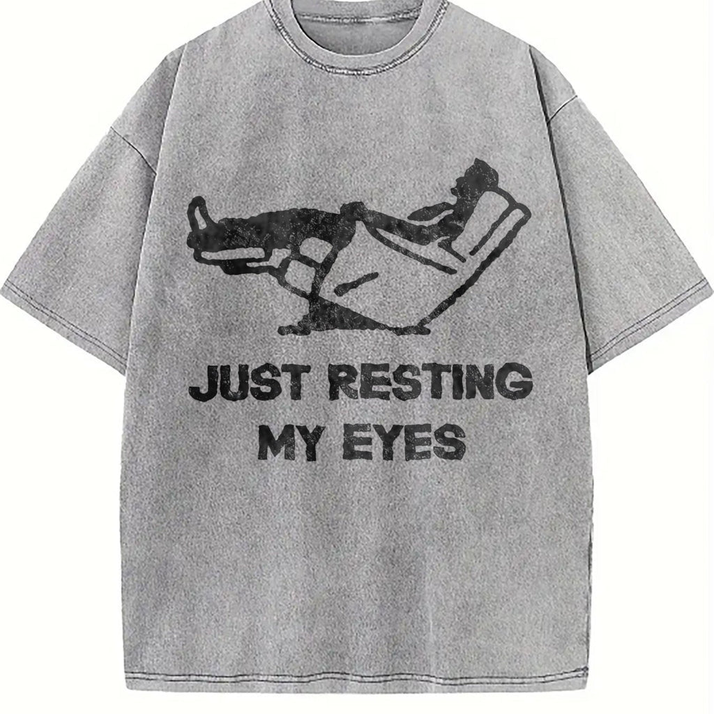 Just Resting My Eyes Funny Sarcastic Cool Vintage Washed product image 5