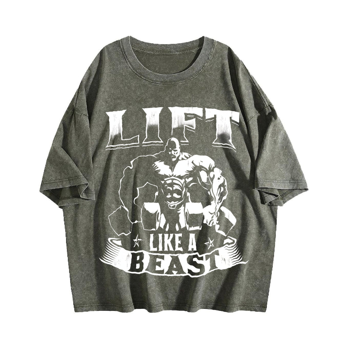 Lift Like A Beast' Vintage Washed T-Shirt product image 4