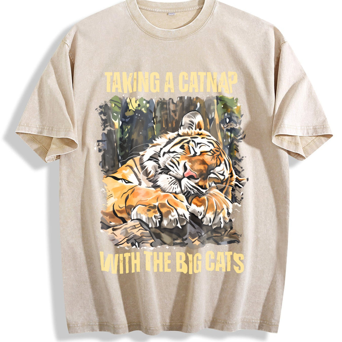 Tiger Lover Vintage Washed T-Shirt product image 1