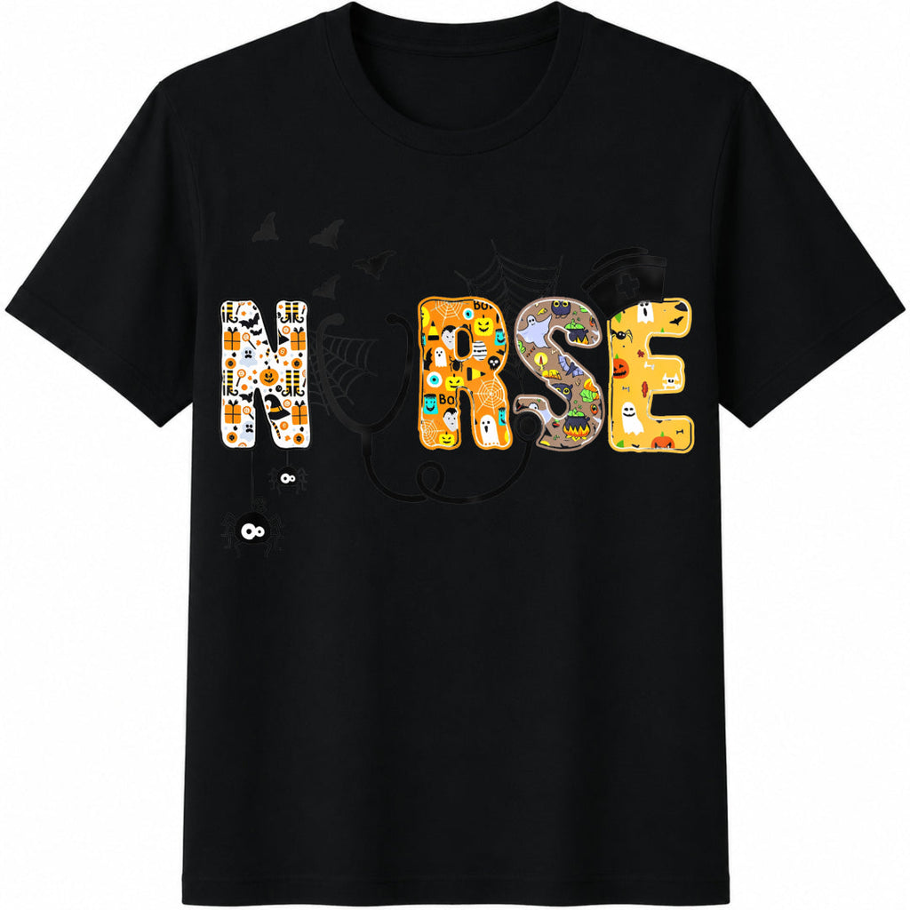 Halloween Nurse Cotton T-Shirt product image 1