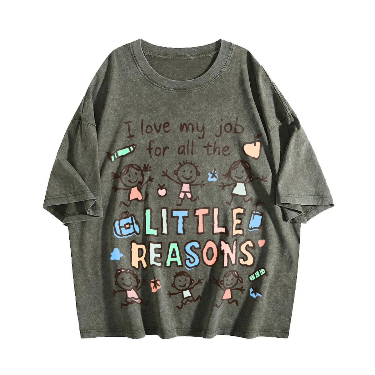 I Love My Job For All The Little Reasons Teacher Vintage product image 4