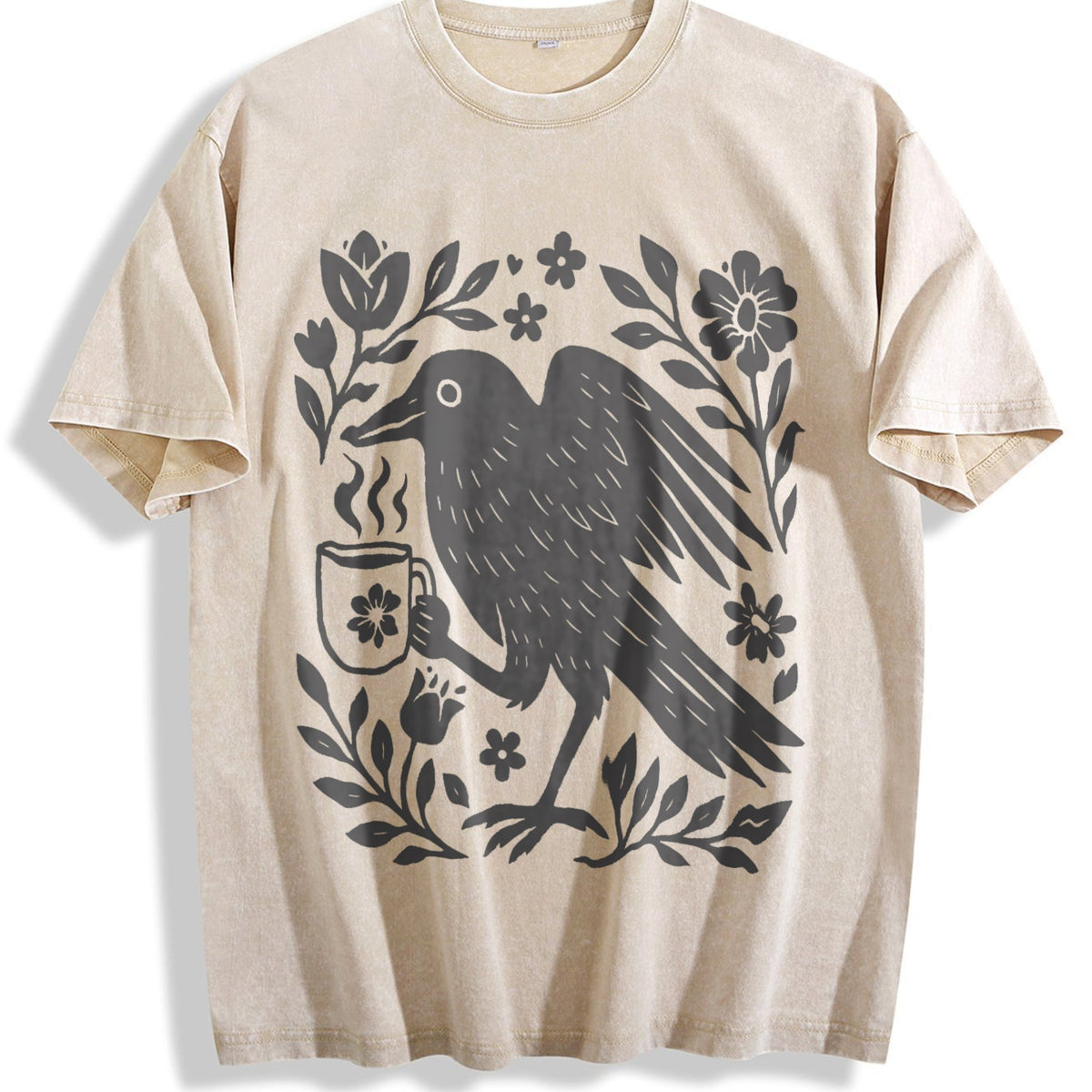 Boho Crow Vintage Washed T-Shirt product image 1