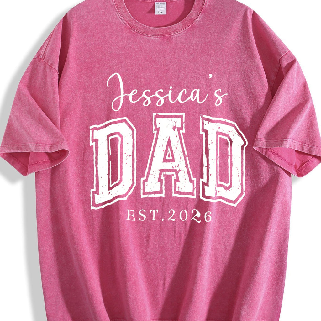 Dad With Name Vintage Washed T-Shirt product image 7