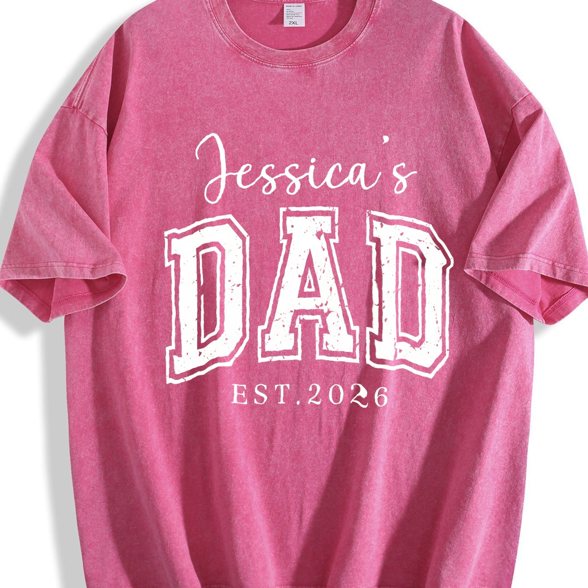 Dad With Name Vintage Washed T-Shirt product image 7