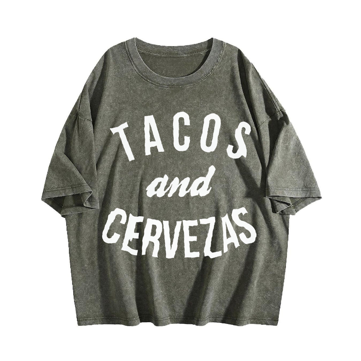 Tacos And Cervezas Funny Vintage Washed T-Shirt product image 4