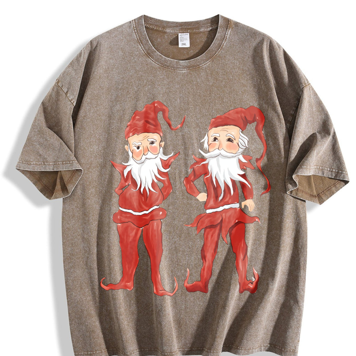 Christmas Elves Teenager Vintage Washed T-Shirt product image 3