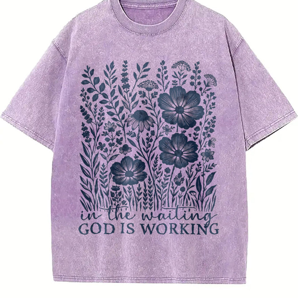 Floral Christian Vintage Washed T-Shirt product image 6