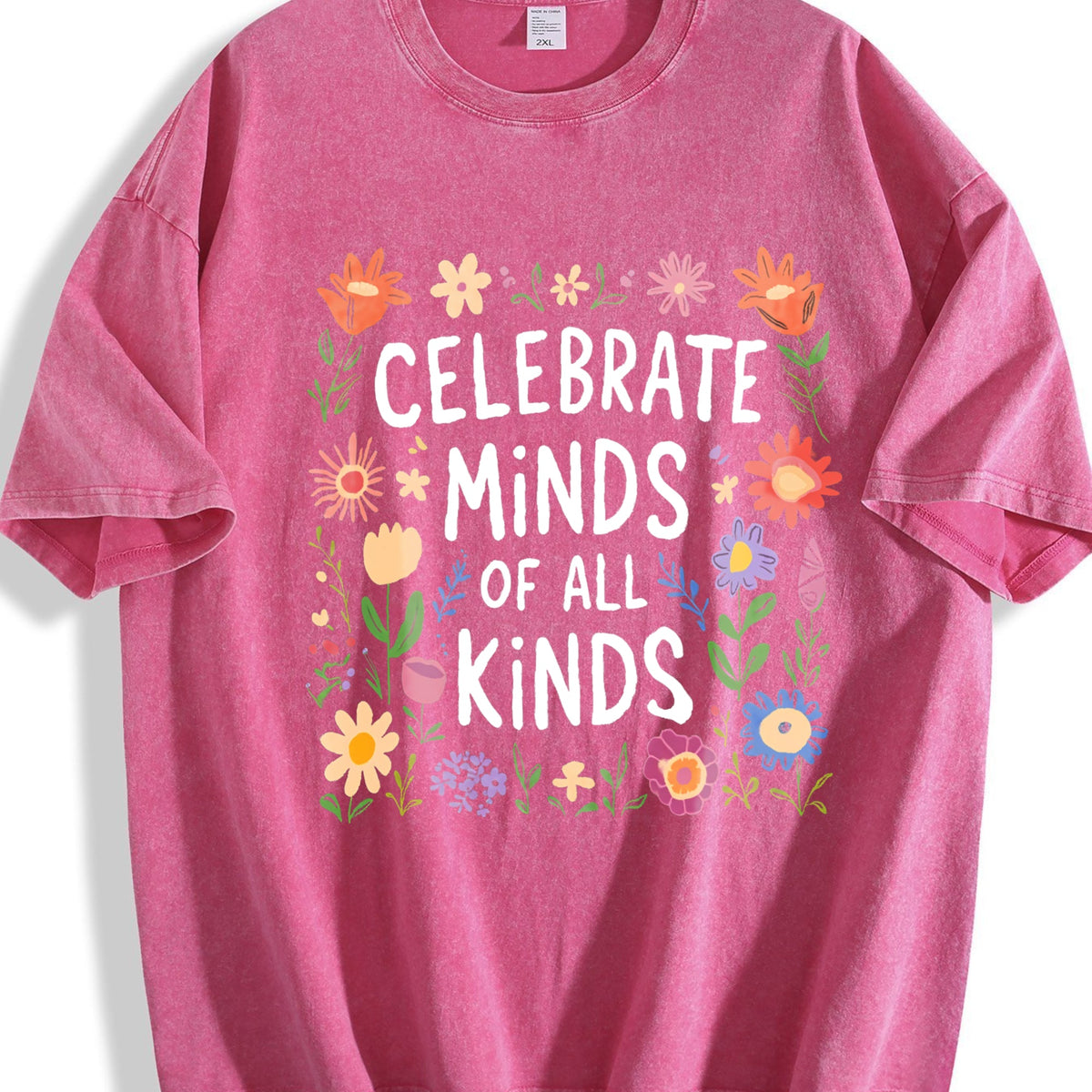 Floral & Celebrate Minds Of For All Kinds Vintage Washed product image 7