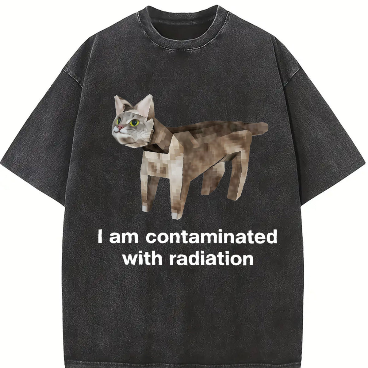 100 I Am Contaminated With Radiation Vintage Washed T-Shirt product image 2