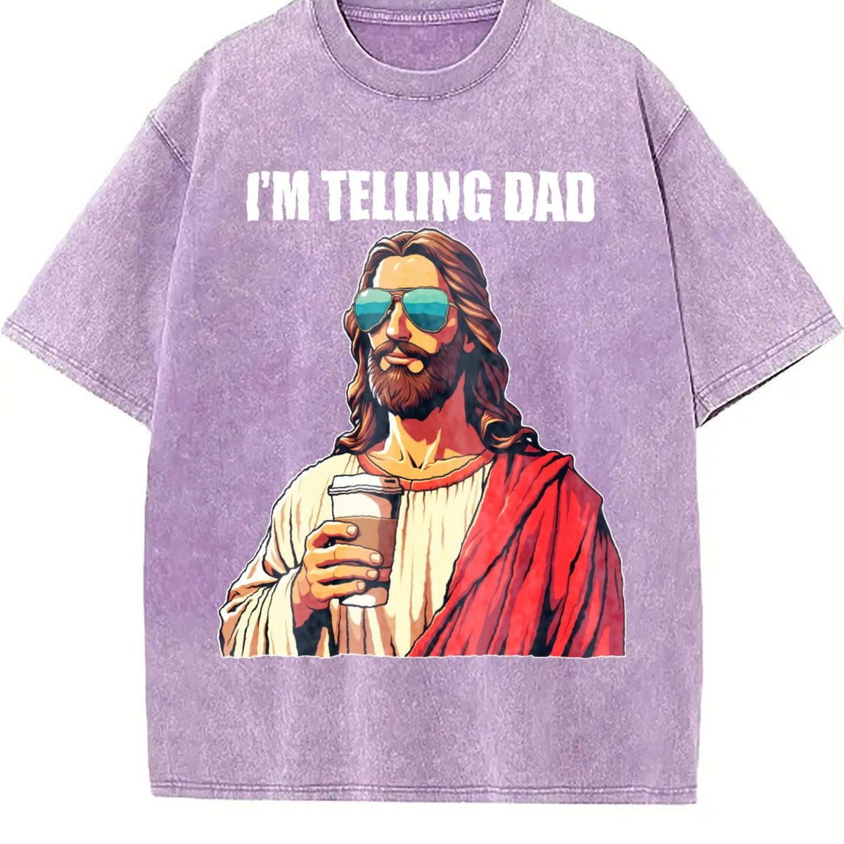 American Spirit I'm Telling Dad Jesus Lovers Vintage Washed product image 6